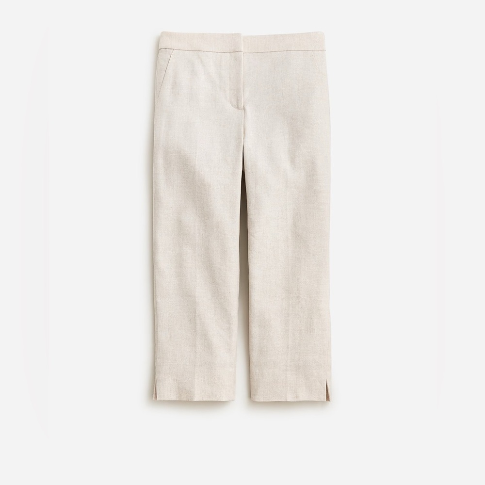 J.Crew Tall Kate capri pant in stretch linen blend CD579
